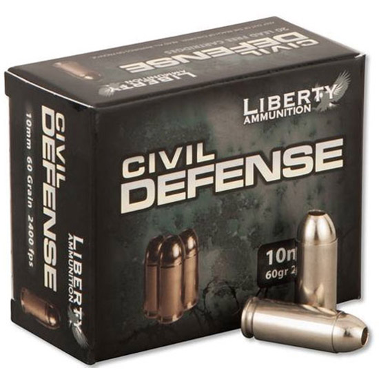 LIB AMMO CIVIL DEFENSE 10MM 60GR COPPER 20/50 - Ammunition